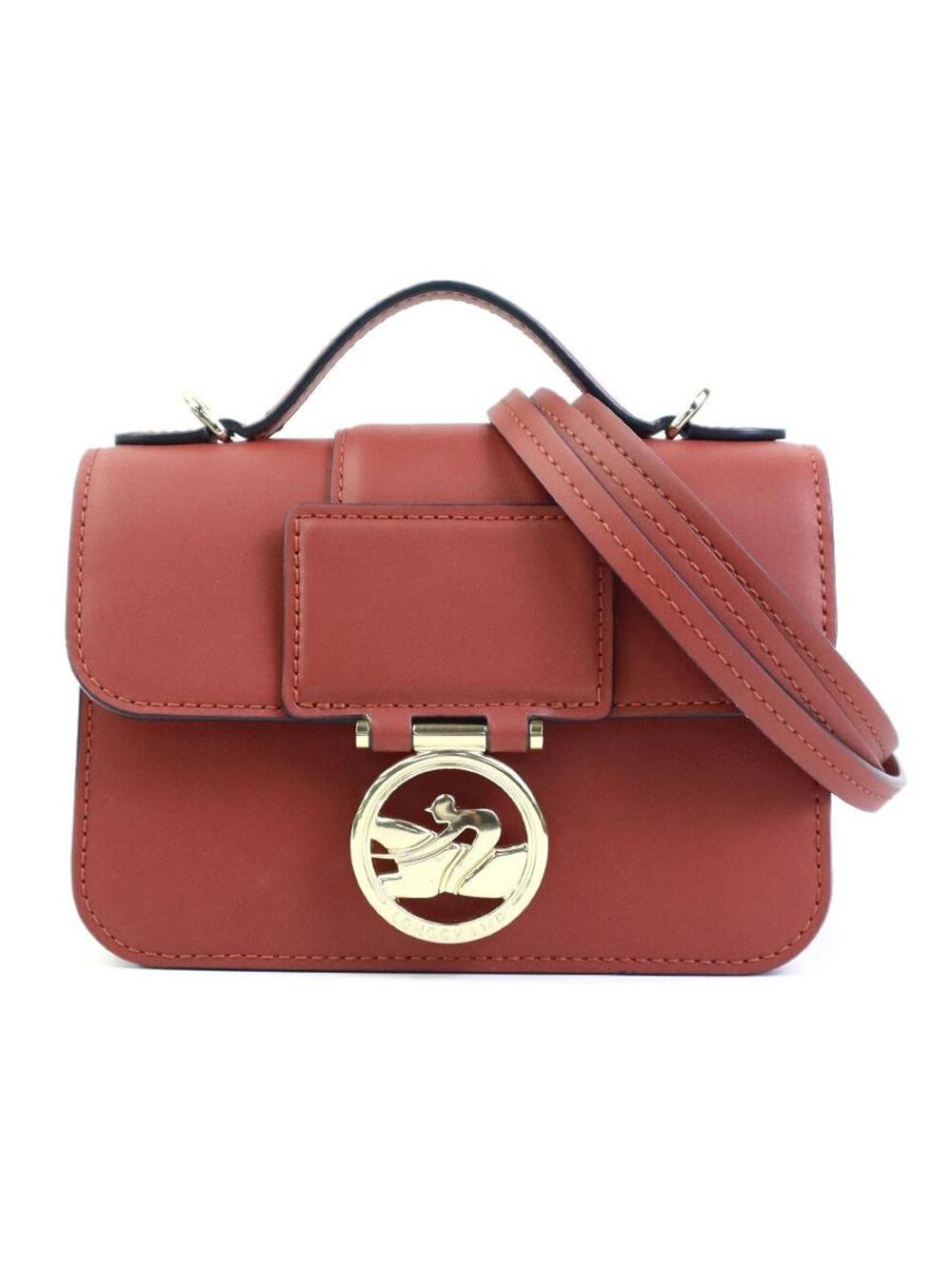 Auth Longchamp Shoulder Bag Red #329704L25B
